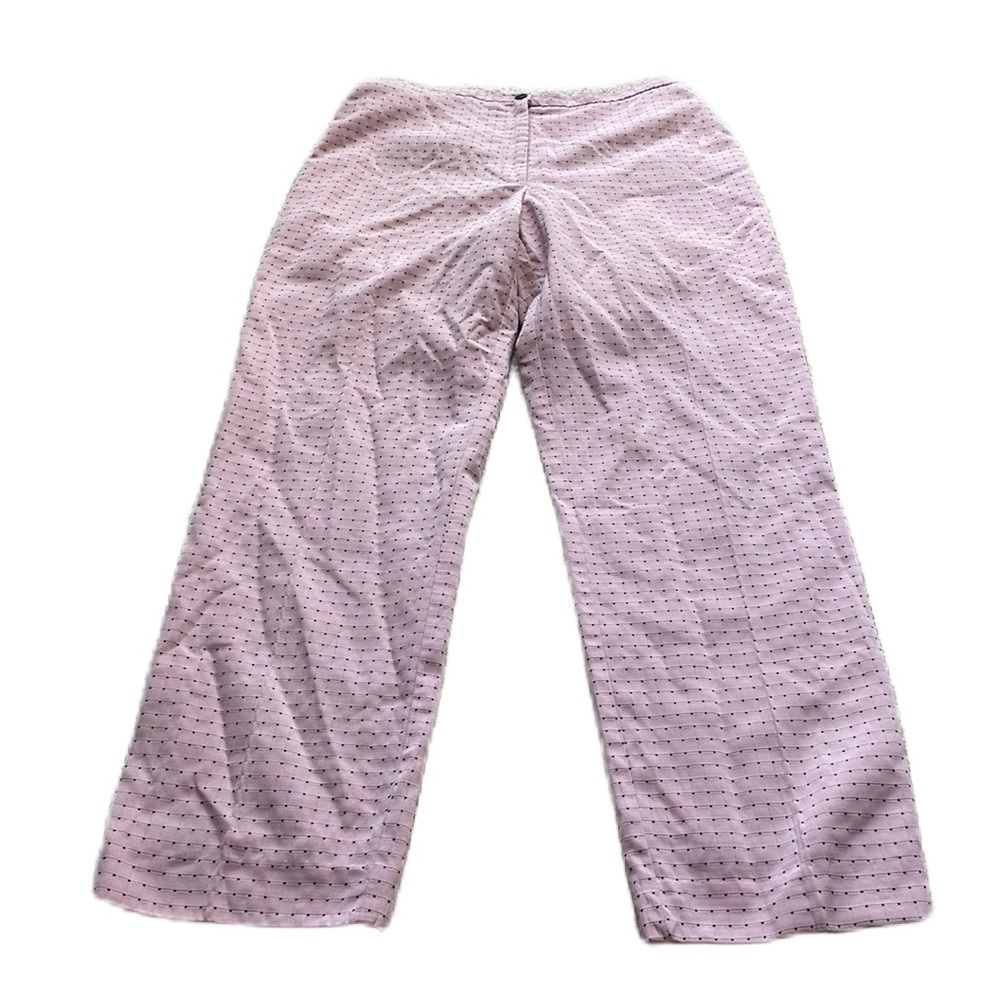 Chapter One sportswear size 10 pink pants with black polka dots